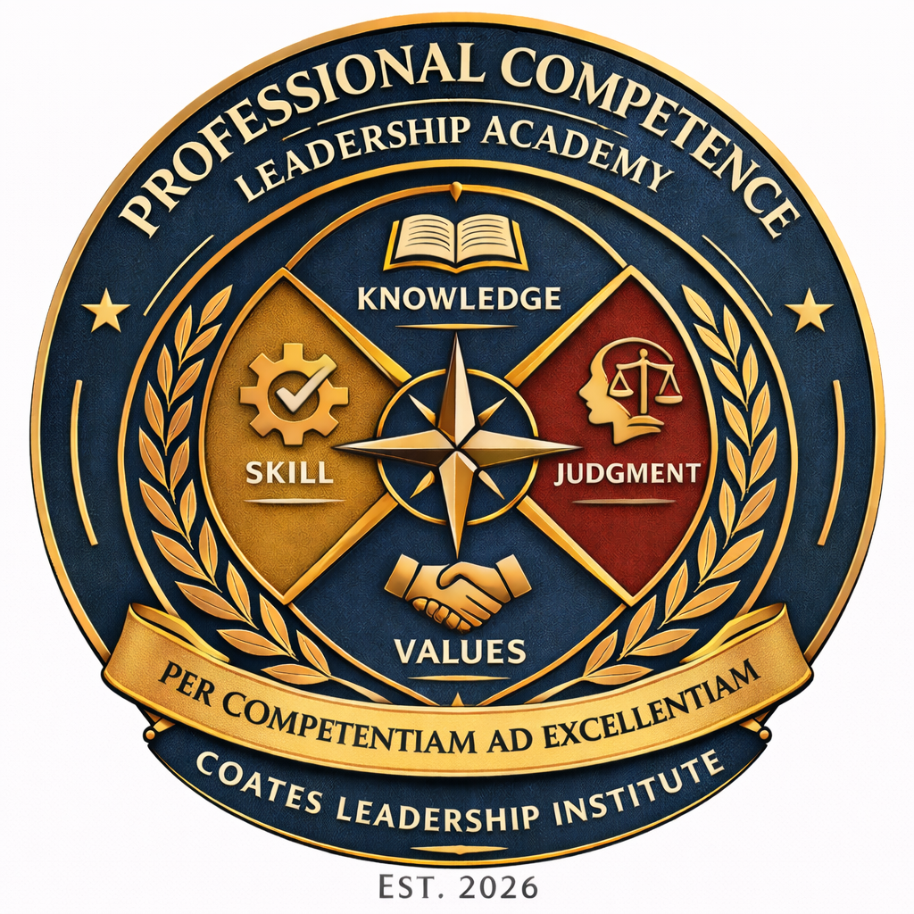 Professional Competence Leadership Academy seal